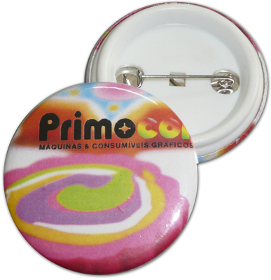 Crachas 36mm plstico branco