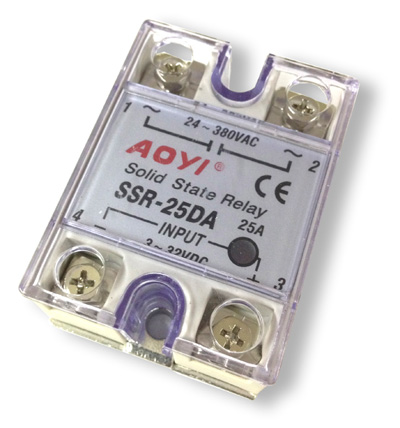 Relay electrnico Solid State - In 32 VDC - OUT 380VAC, 25A
