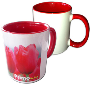 Caneca bicolor - Vermelha - x3un.