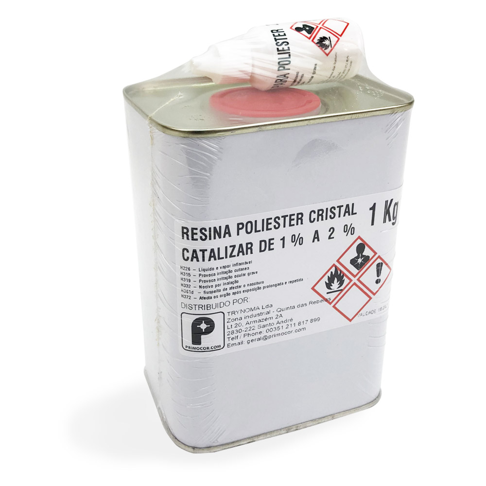 Poliester Cristal 1Kg+catal. 20grs