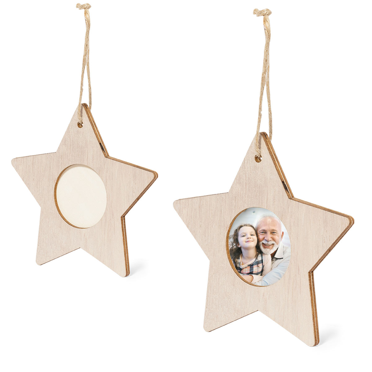 Adorno formato Estrela com chapa sublimvel MDF