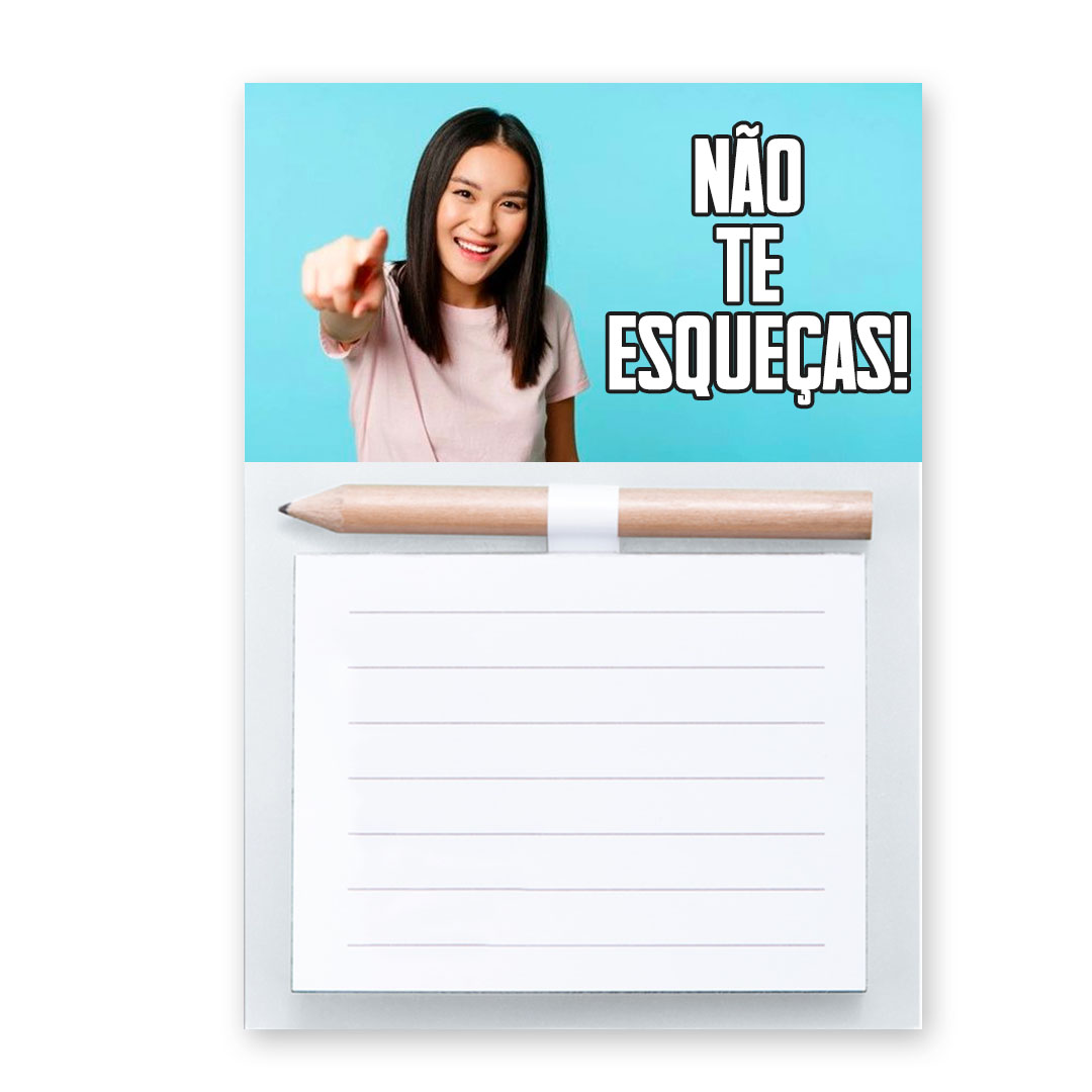 Bloco Notas Magnetico - Branco