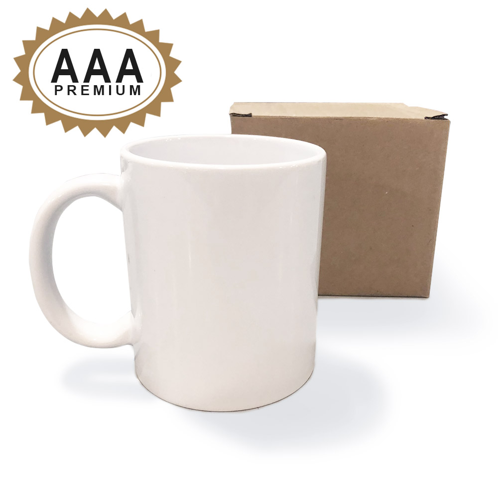 Caneca branca <b>AAA c/ caixa</b>