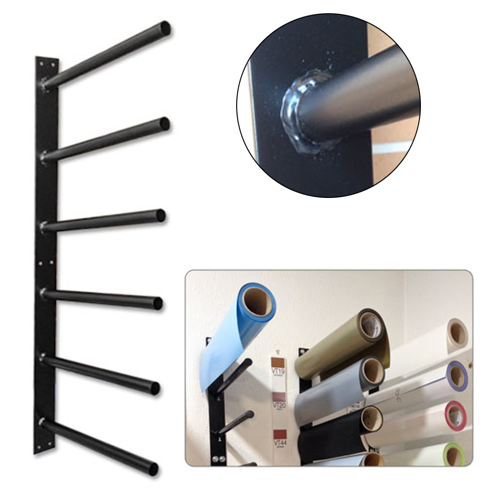 Suporte metal de parede para rolos