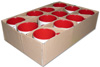 Caneca bicolor - Vermelha - x12un