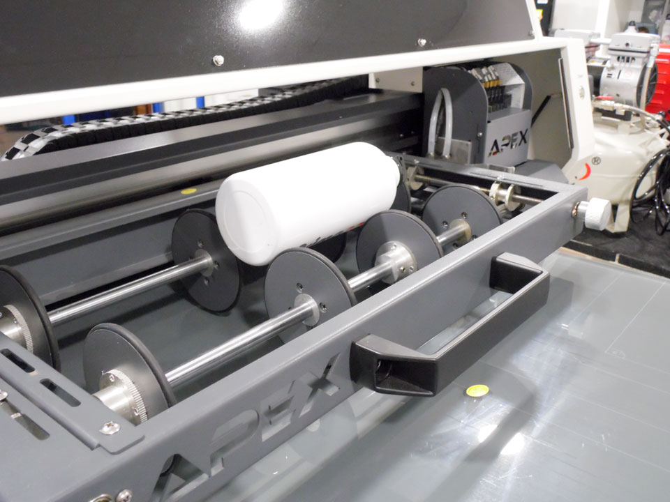Acessrio para impresso em objectos cilindricos