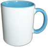 Caneca bicolor - Azul Claro - x3un.