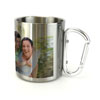 Caneca em inox com mosqueto