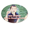 Placa oval para porta